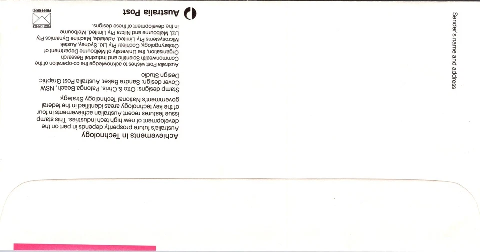 Australia 1987 FDC - Achievements In Technology - Melbourne, VIC - J8716 - Image 2 of 2