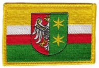 Flaggen AufnäHer Patch Polen - Lebus Fahne Flagge