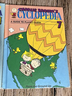 Peanuts Charlie Brown's CYCLOPEDIA Volume 1 & 7 HC Books Funk