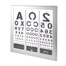 LED Vision Chart with 2 Languages, 3 m