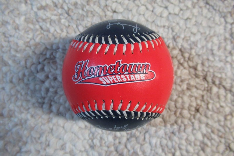 CLEVELAND INDIANS Burger King HOMETOWN SUPERSTARS  FACSIMILE Signed Fotoball