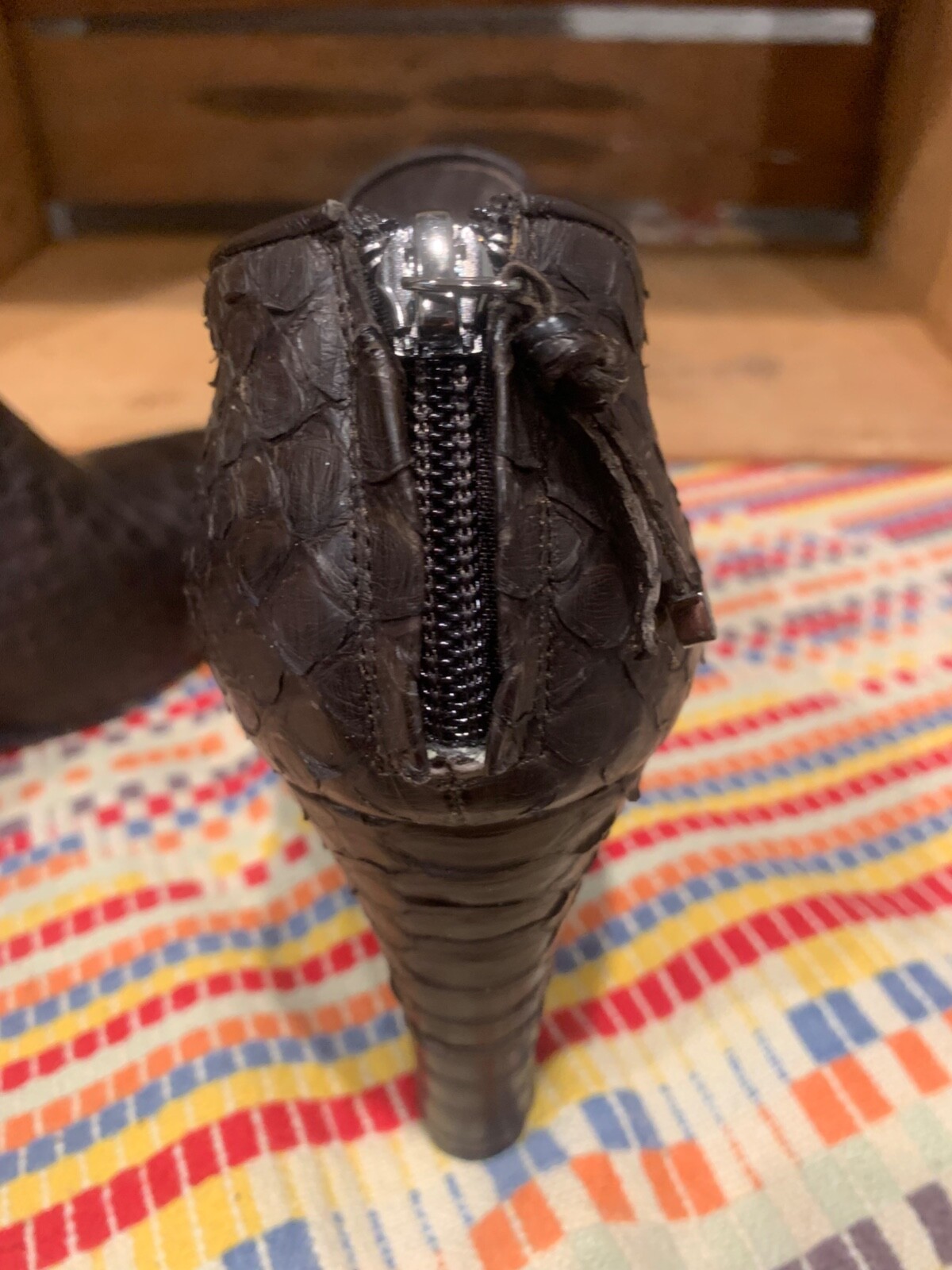 Devi Kroll Python Booties Hazelnut 40 - image 7