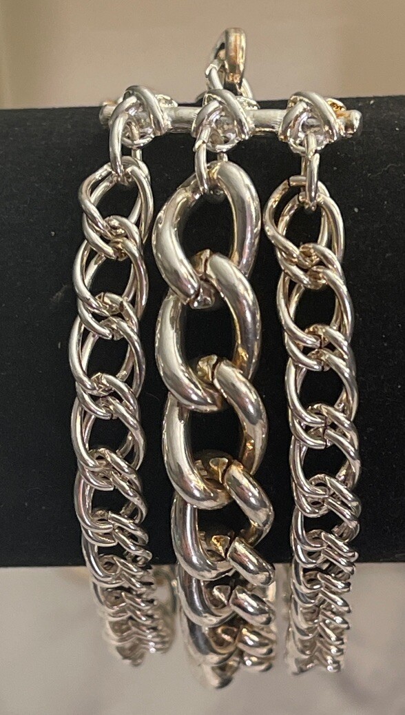 Costume Fashion Jewelry Silver Tone Chain Bracelet XN-74 | eBay Costume Fashion Jewelry Silver Tone Chain Bracelet XN-74 | eBay