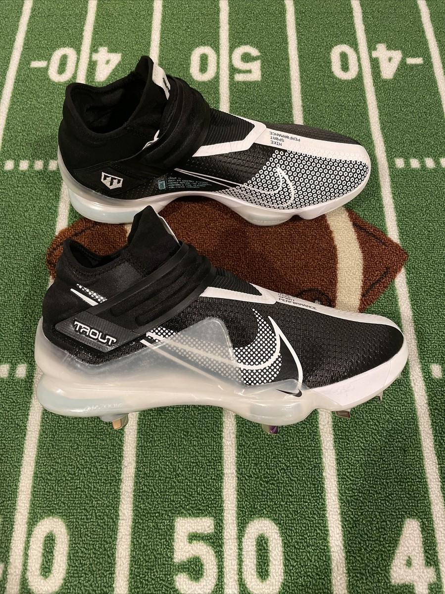 Nike Force Zoom Trout 7 Baseball Cleats Black/White CI3134  display picture 1