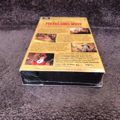 An American Tail Fievel Goes West New Factory Sealed VHS Video 1992 Universal - Picture 7 of 7