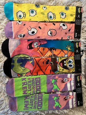 Odd Sox, Assorted Crew Socks - South Park SpongeBob Ninja Turtle Garfield n More