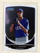 2013 Bowman Chrome #BCP144 C.J. Edwards  NM