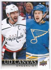 18/19 2018 UPPER DECK SERIES 2 HOCKEY UD CANVAS BASE COMPLETE SET (90) C121-C210