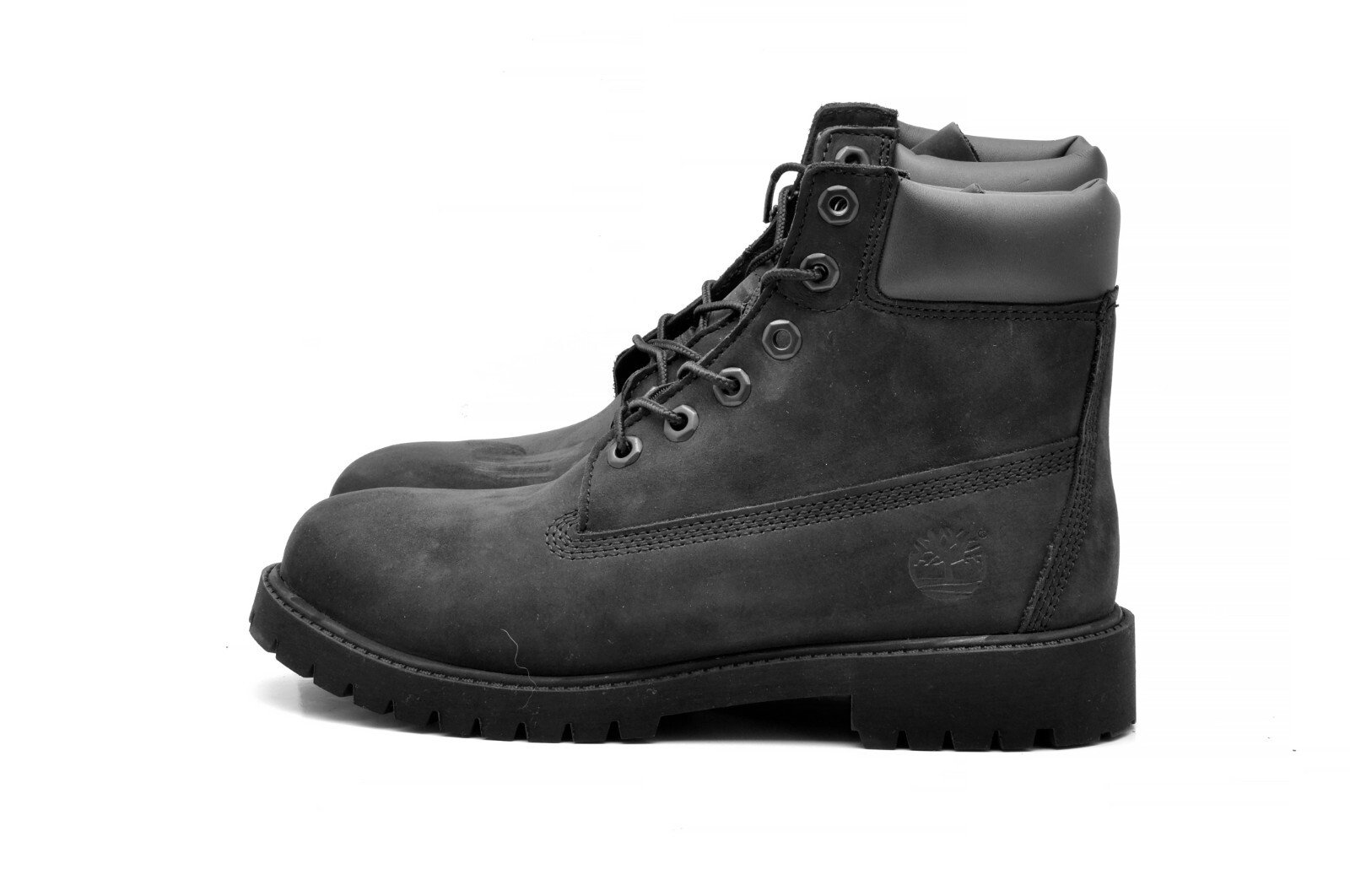 Timberland Youth GS 6 Inch Premium Waterproof Nubuck Boots 12907 Black US 5 image 2