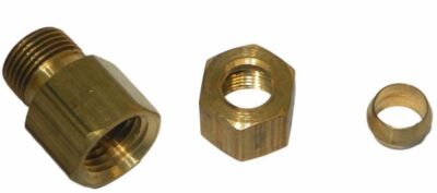 Big A Service Line 3-166540 Messing Sechskant Reduzier Kupplung 5/16 '' x1/4 ''