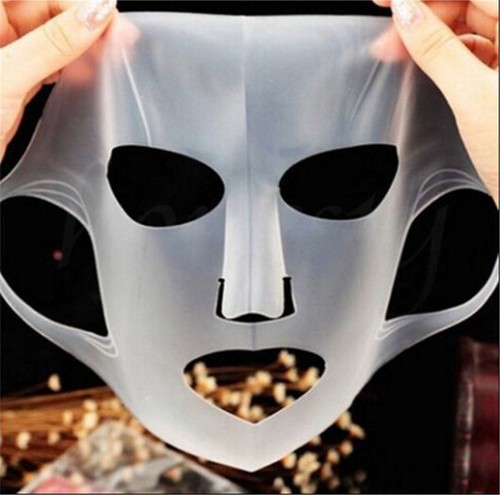 2x Silikon Gesicht feuchtigkeitsspendende Maske für Blatt Maske Cover Skin Care - Picture 2 of 8