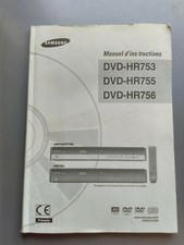 Manuel / Notice Français Lecteur Enregistreur DVD Samsung HR753/755/756