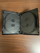 Black 10 Disc DVD Media Storage