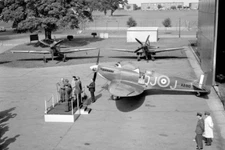 Aviation - Spitfire Historic Flight - RAF Coltishall, Norfolk 1965 4x6 PHOTO