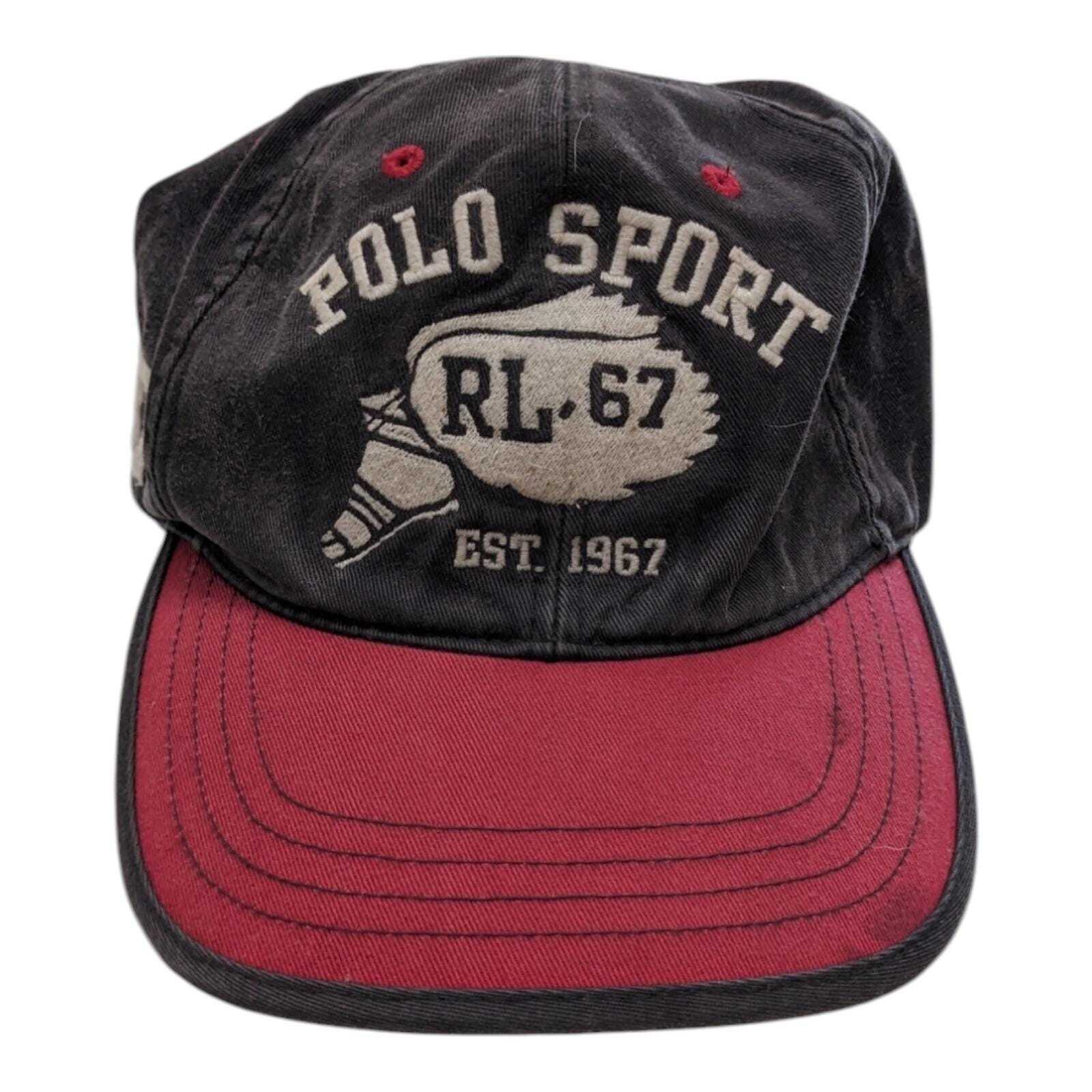 Vintage 80s Polo Sport Ralph Lauren Adjustable Strapback Dad Hat Rare