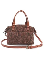 American Leather Co. Mini Dome Crossbody Carrie Tapestry