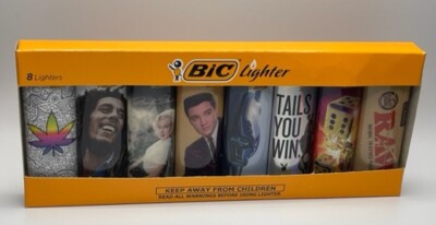 Limited Edition Variety Pack Elvis Bob Marley Marilyn Monroe BIC Lighter 8 pack