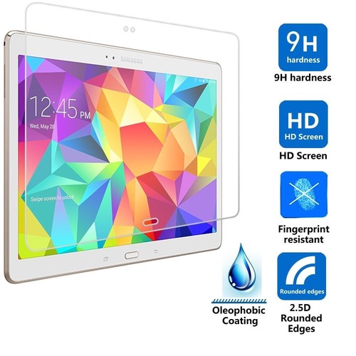 HOUSSE BOOK COVER POUR SAMSUNG GALAXY TAB S (T800 T805 T700 T705) TEMPERED GLASS - Foto 3 di 12