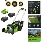 Cordless Lawn Mower 21 Inch Self Propelled Battery Powered Eco Friendly Light.
