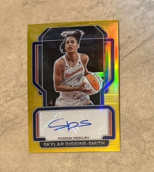 2022 Prizm WNBA Skylar Diggins-Smith SIGNATURE GOLD AUTO /10