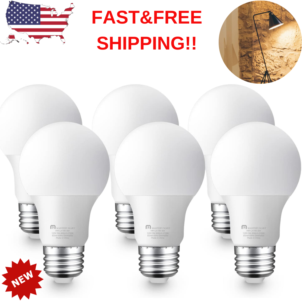 Rough Service Light Bulbs 60Watt Clear Light Bulbs Dimmable E26 A19