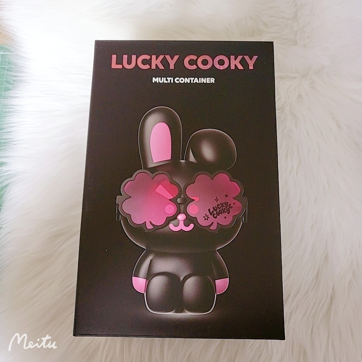 アイドル BT21 Lucky COOKY black edition container BT21 LUCKY COOKY MINI STORAGE BOX BLACK EDITION - A-KPOP
