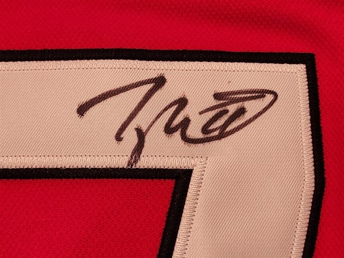 TAYLOR HALL signed HURRICANES custom jersey JSA COA SIZE XL - Picture 2 of 4