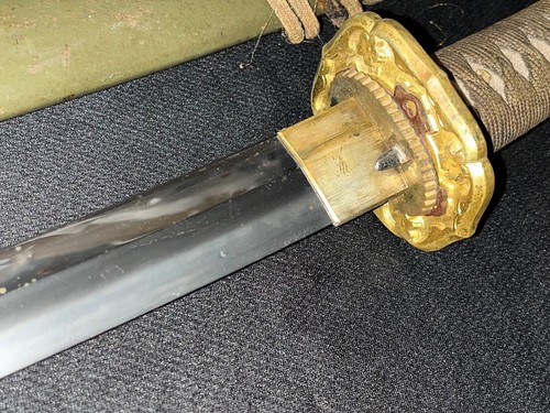 WWII Japanese Samurai Sword -Antique Army Gunto -WW2 Gendai Gendaito MUNETOSHI - Picture 6 of 22