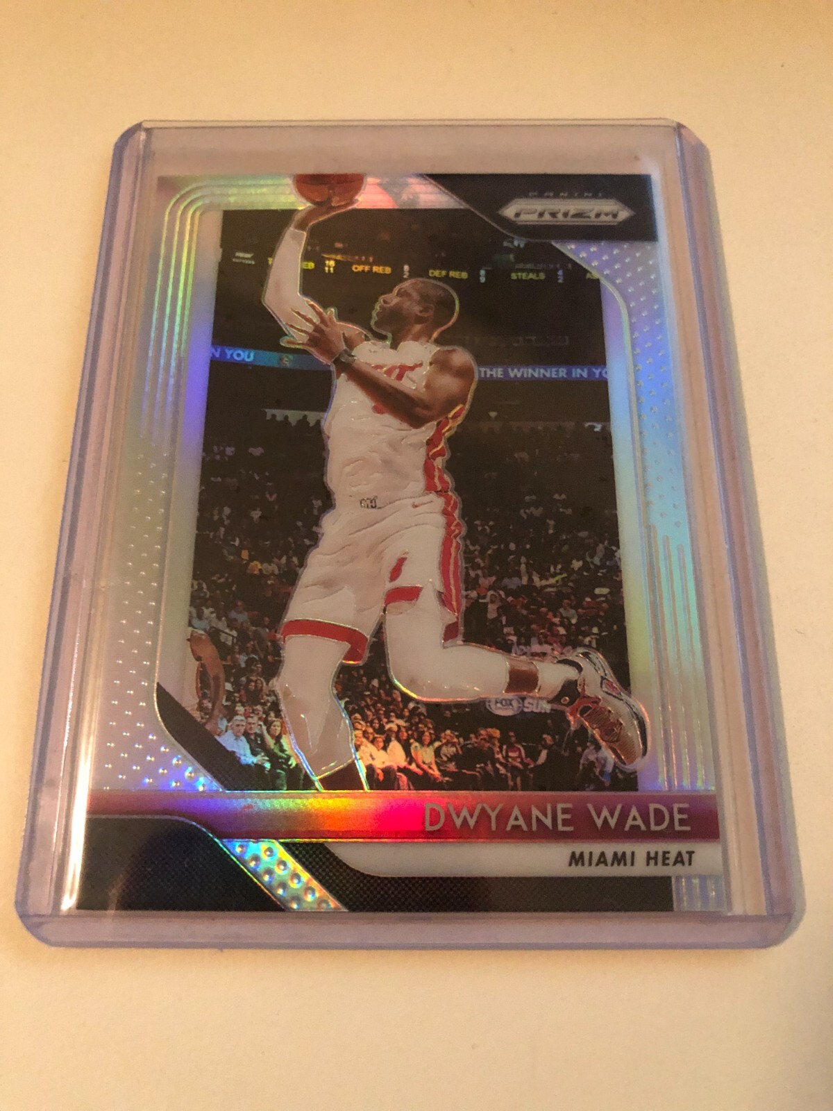 2018-19 Prizm Dwayne Wade Prizm Silver #206 Miami Heat R196