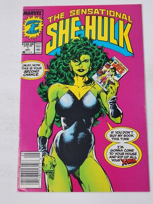 Sensational She-Hulk 1 NEWSSTAND Marvel Comics John Byrne Story & Art 1989
