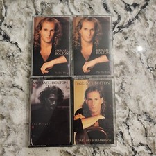 Michael Bolton 4 Cassette Lot: The Hunger-Time, Love  Tenderness-The One Thing