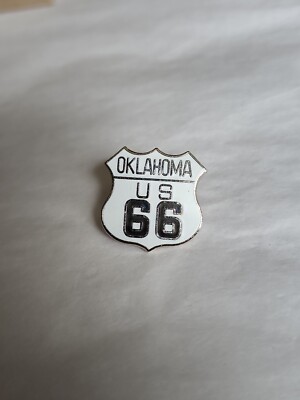 Oklahoma US 66 Lapel Hat Jacket Pin