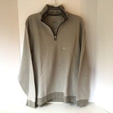 Van Heusen Mens Long Sleeve Pullover 1/4 Zip Shirt Size Large In Gray NWT