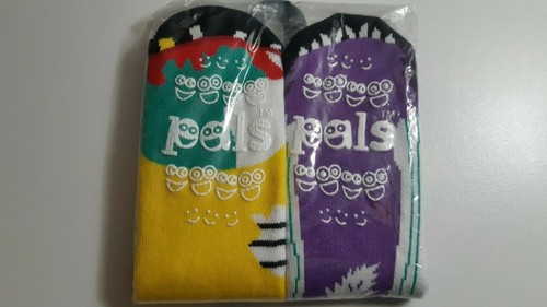 Cute Kid Size 4-8 Cotton Werewolf Zombie Monster Halloween Mismatch Socks 5 Pair - Picture 5 of 6