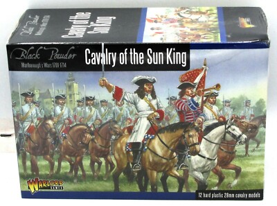 Black Powder – Cavalry Of The Sun King – Boîte 12 Figurines Plastique 1/56 – Guerre De Marlborough