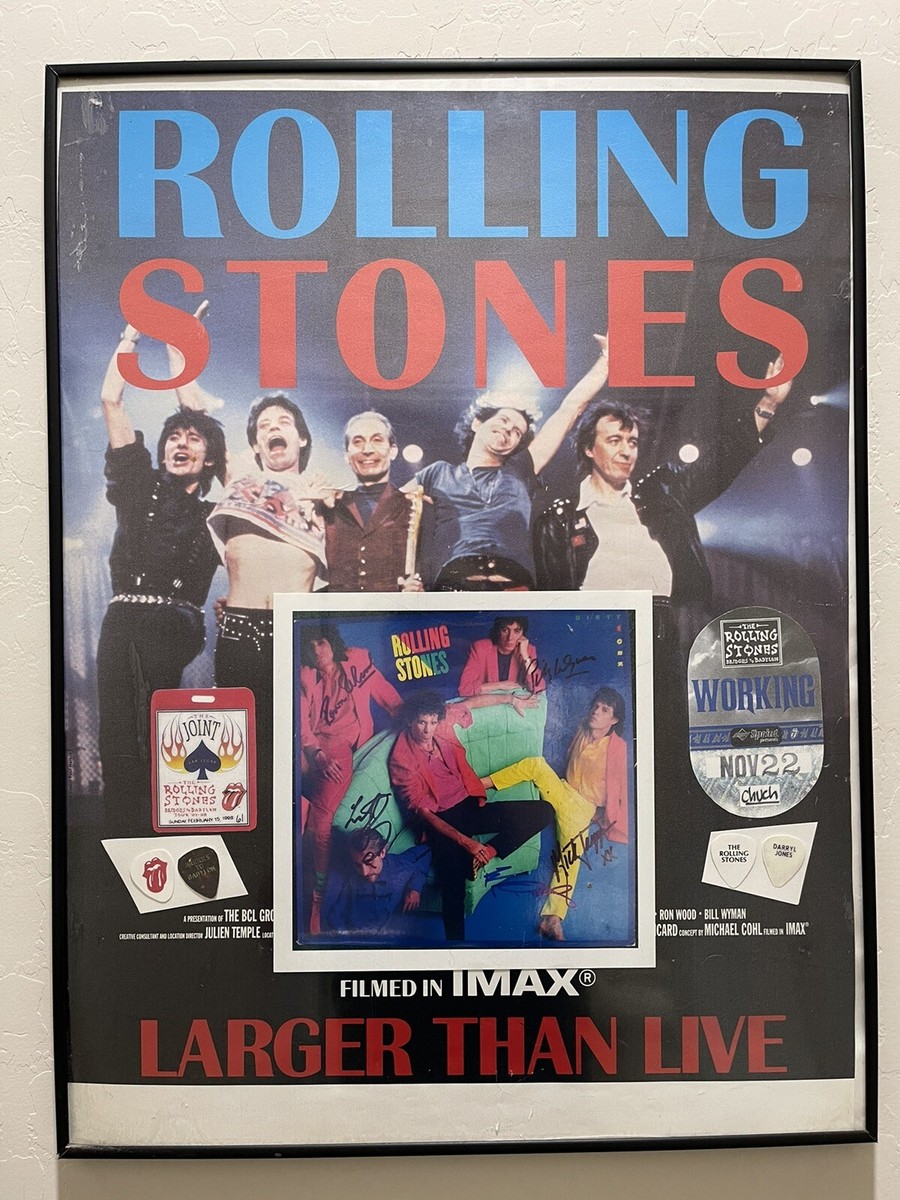 Rolling Stones Poster In IMAX Larger Than Live 24x18 Inches