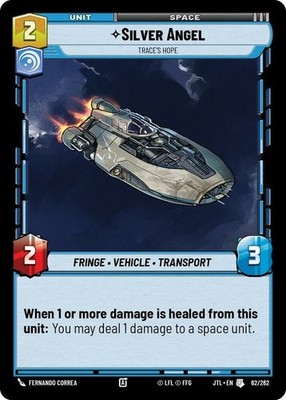 3X-Silver Angel - Trace's Hope-SWU04-Jump to Lightspeed-Star Wars Unlimited