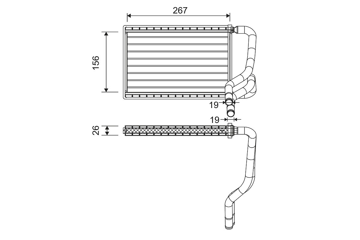 HEAT EXCHANGER INTERIOR HEATING 811568 FOR KIA GRAND/CARNIVAL/II/SEDONA/III 2.9L