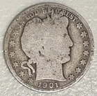 1901 Barber Half Dollar 90% Silver NO RESERVE!!