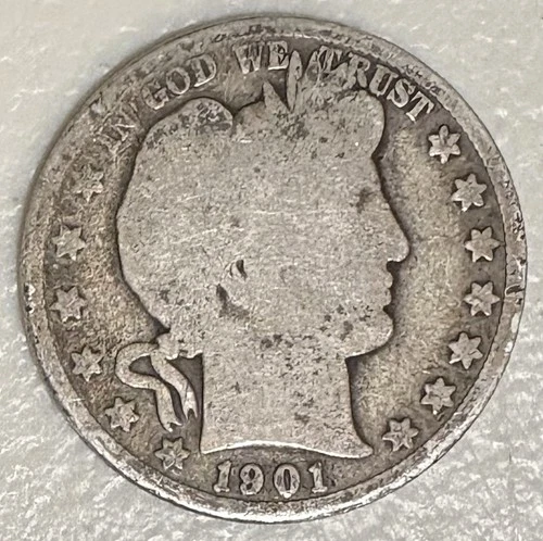 1901-P Barber Half Dollar — photo from the most recent tracked eBay sale