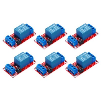 8 Stück DC 12 V 1 Kanal Relaismodul Platine Schild 10A High/Low Level Trigger
