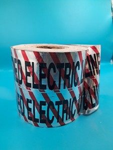 Southwire UG Detectable Tape 6" X 500 FEETS CAUTION BURIED ELECTRIC LINE BELOW