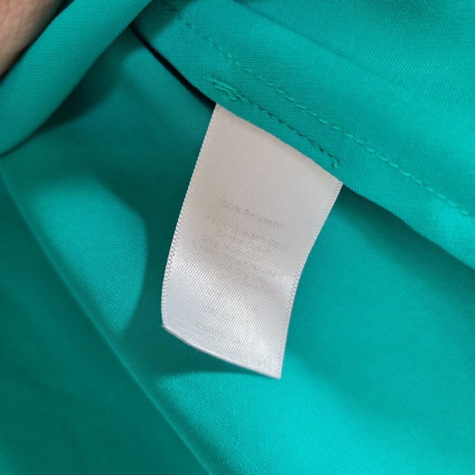 Talbots Workwear Sleeveless Blouse Basic Green Of… - image 5
