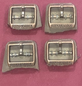LOT OF 4 AUTHENTIC BIRKENSTOCK Copper Color METAL BUCKLES REPLACEMENT