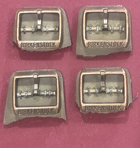 LOT OF 4 AUTHENTIC BIRKENSTOCK Copper Color METAL BUCKLES REPLACEMENT