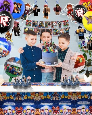 Video Game Themed Birthday Party Decorations Kit Party Supplies BannerTablecloth