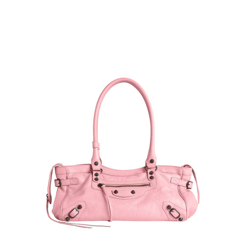 BALENCIAGA Le City East West $2450 Vintage Pink Top Handle Bag New & Authentic