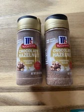 2 Pack McCormick Chocolate Hazelnut Limited Edition Finishing Sugars Fall Winter