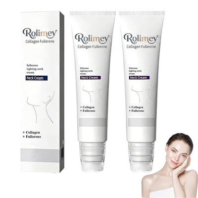 Rolimey Collagen Fullerene Neck Cream, 2026 New Advanced Firming & Wrinkle-Reduc