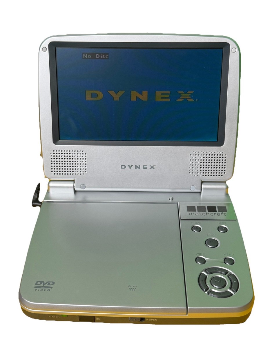 Dynex DX-PDVD7A 7” Portable DVD Player Open Box Tested w/ Remote